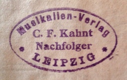 Colour facsimile of the publisher's stamp on the proofs
