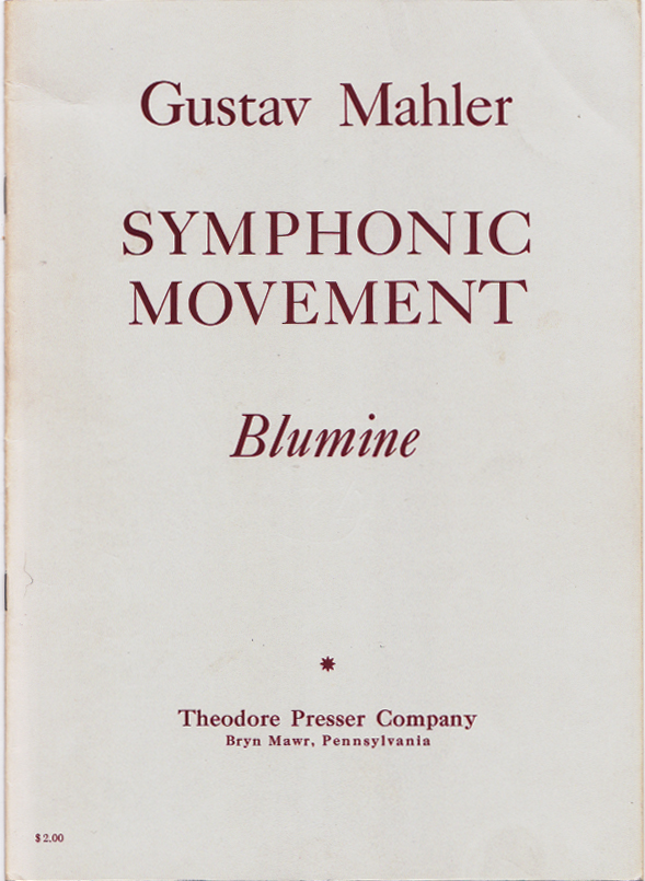 facsimile of the front wrapper of the first edition of Blumine