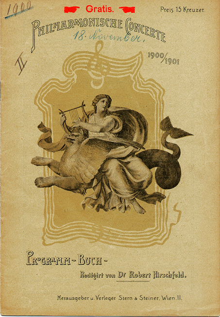Colour facsimile of the front cover of the programme