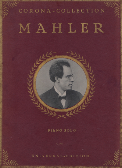 colour facsimile of the front wrapper of the Mahler volume in the Corona-Collection