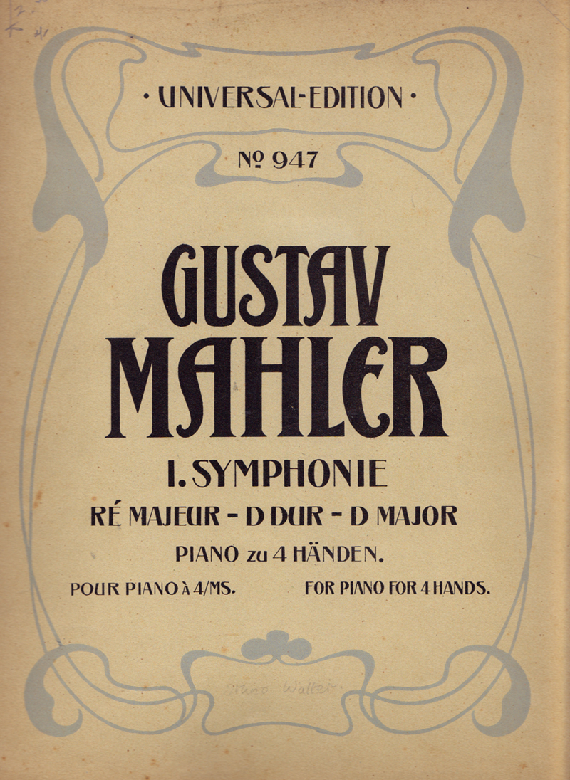 colour facsimile of the Piano duet arrangement, first edition, third issue, front wrapper