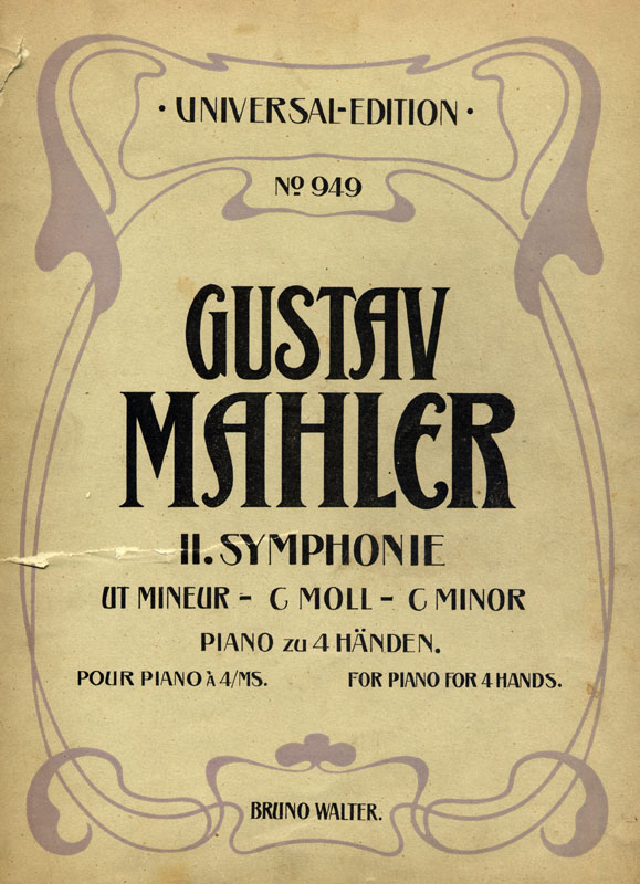 Arrangement for piano duet, first edition, third issue (1906), front wrapper