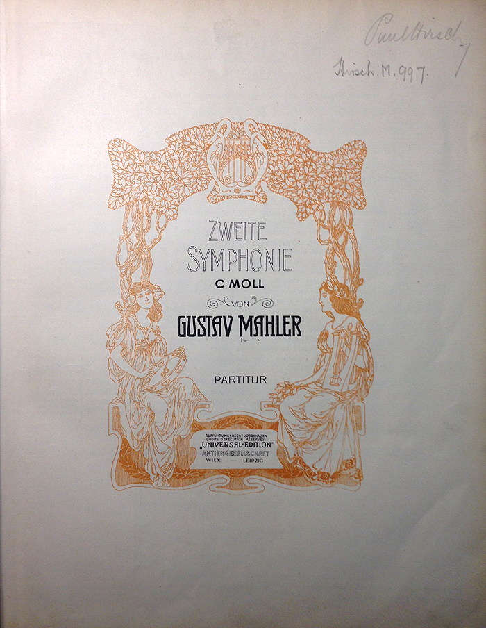 Facsimile of the full score, second edition (1913), title page