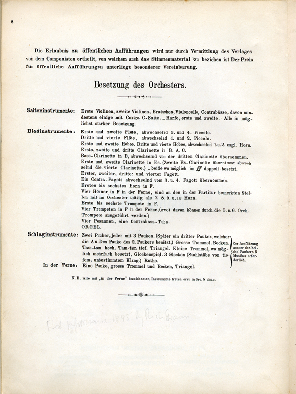 Study score, first edition (1906), p. 2